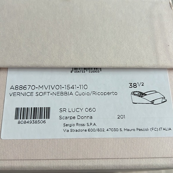 Sergio Rossi gray patent leather wedge sandals size 8 1/2 - Picture 7 of 7